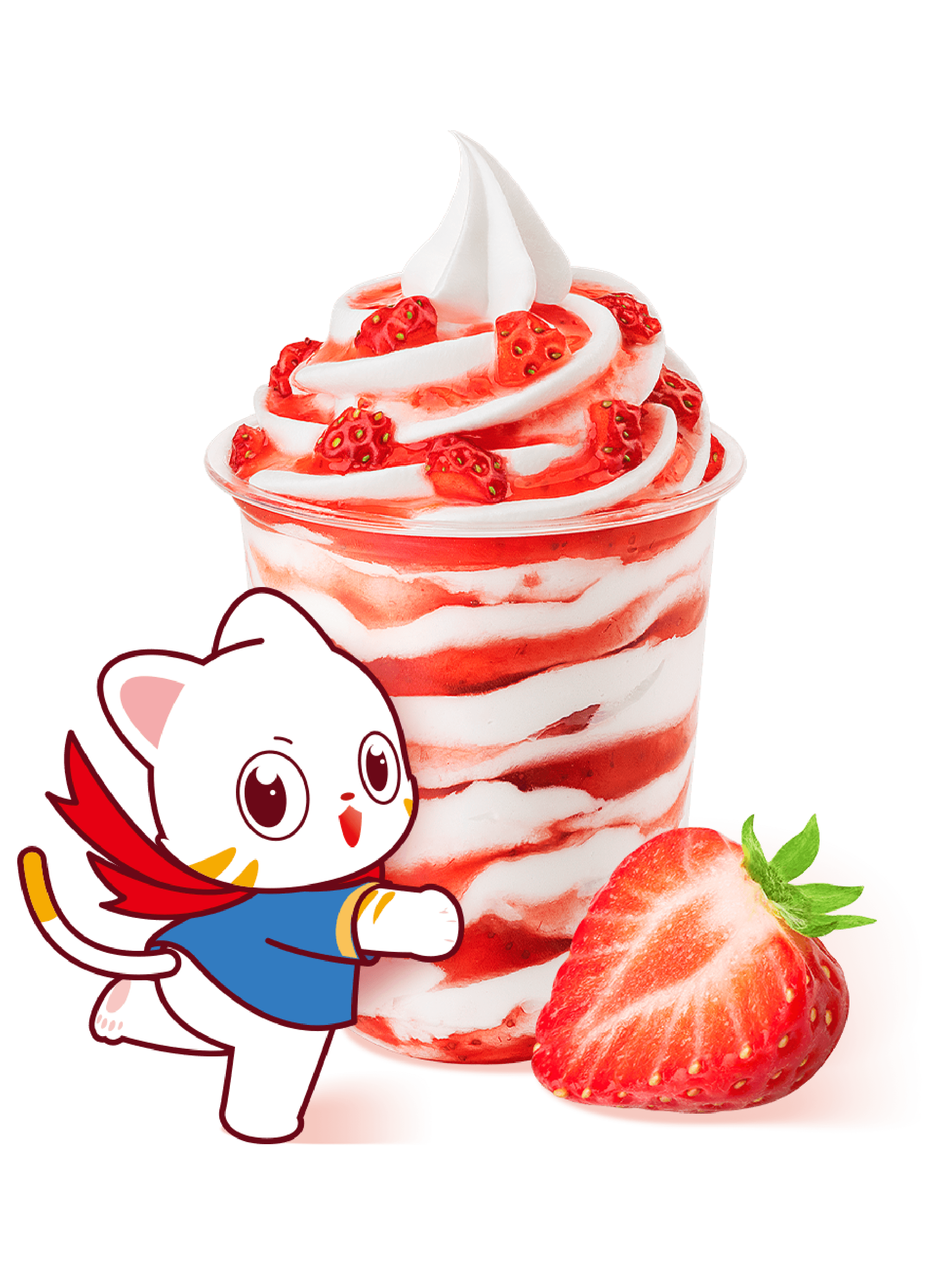 冰语时间-草莓圣代